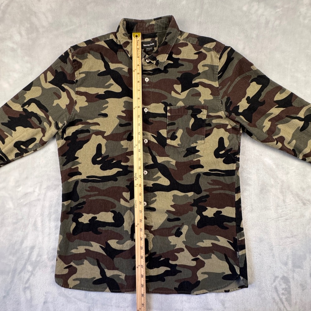 Barney Cools Heritage Long Sleeve Shirt Camo Corduroy Men's 309-CR3 Size Large - Picture 8 of 16